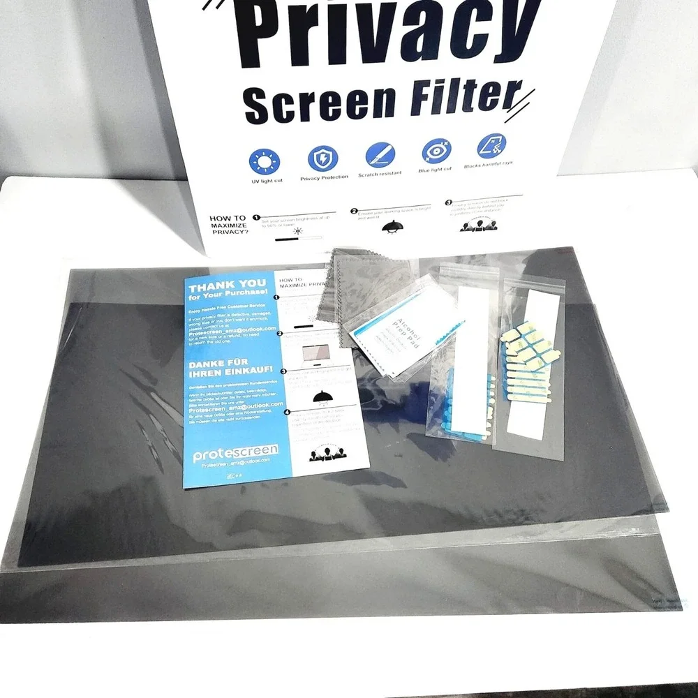 2 Pack‎ 23 Inch Computer Privacy Screen Filter for 16:9 Widescreen Monitor